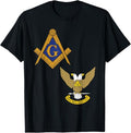 Mason Scottish Rite Split T Shirt Masonic Tee Wings Up T-Shirt