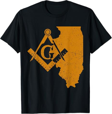 Illinois Masons Grand Lodge AF&AM Freemason Fathers Day Gift T-Shirt