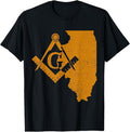 Illinois Masons Grand Lodge AF&AM Freemason Fathers Day Gift T-Shirt