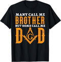 Freemason Dad Masonic Fraternal Freemasonry Square Compass T-Shirt