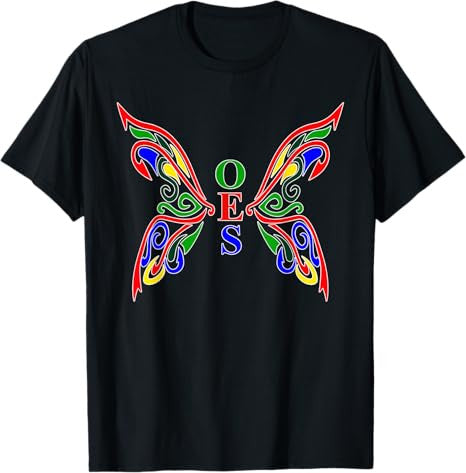 OES Butterfly Order of the Eastern Star Mother's Christmas T-Shirt