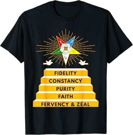 OES Star Fidelity Constancy Purity Faith Fervency & Zeal T-Shirt