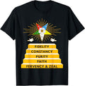 OES Star Fidelity Constancy Purity Faith Fervency & Zeal T-Shirt