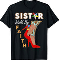 OES SiStar Leopard Walk By Faith Eastern Star Thanksgiving T-Shirt