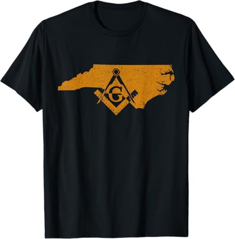 North Carolina Masons Grand Lodge Freemason Fathers Day T-Shirt