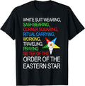 OES Sister Working Traveling Praying Thanksgiving Christmas T-Shirt