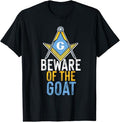 Freemasonry Square And Compasses Goat Design T-Shirt