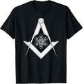 Sacred Geometry Mason Square and Compass Freemason T-Shirt T-Shirt