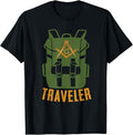 Masonic Freemasonry Fraternal Square Compass Traveler T-Shirt