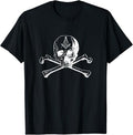 Masonic Skull And Bones Square Compass Symbol - Freemason T-Shirt
