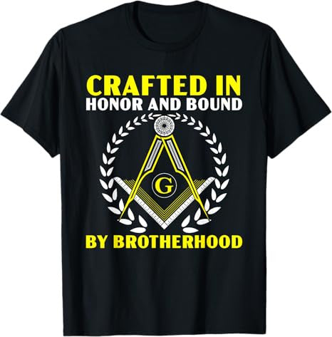 Freemason Masonic Fraternal Square & Compass Symbol T-Shirt