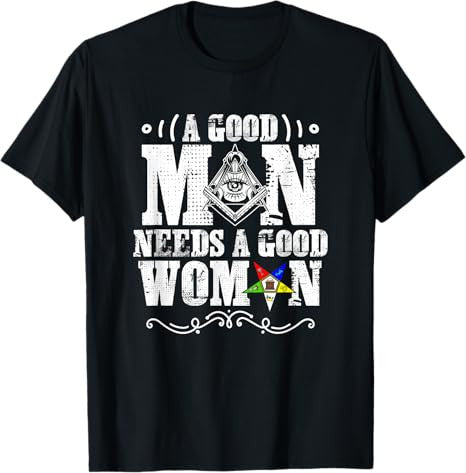 Freemasons OES Woman Masonry Freemasonry Masonic Freemason T-Shirt