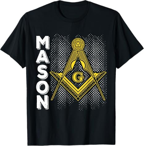 Masonic Freemasonry Fraternal Square Compass Mason T-Shirt