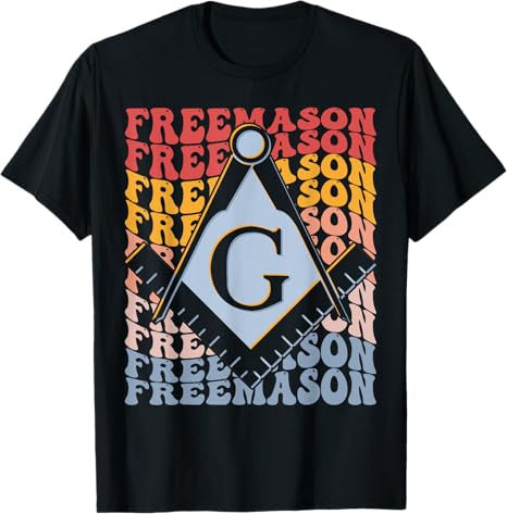 Freemason Groovy Masonic Freemasonry T-Shirt