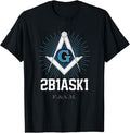 Mason 2B1ASK1 Square and Compass, Freemason - T-Shirt T-Shirt