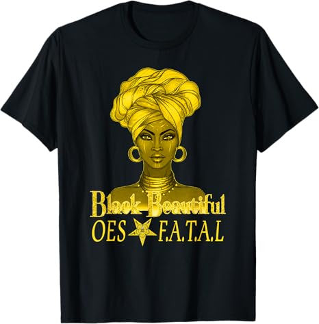 Order Of The Eastern Star OES Ring Diva Black Beautiful T-Shirt
