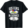 Sisters In Service OES Masonry Freemasonry Masonic Freemason T-Shirt