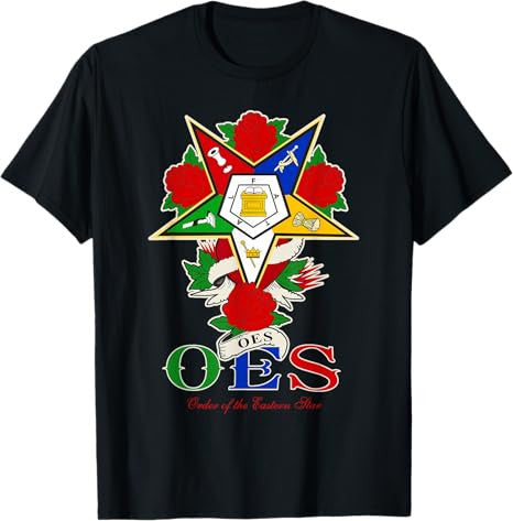 OES Roses Order Eastern Star Sister Sistar T-Shirt