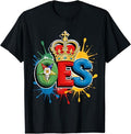 OES Queen Crown Diamond WaterColor Order of the Eastern Star T-Shirt