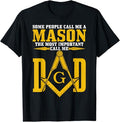 Mason Dad Square Compass Masonic Shriner Freemason T-Shirt