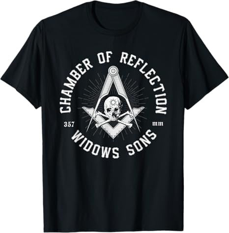 Widows Sons Masonic Square and Compass - Freemason T-Shirt