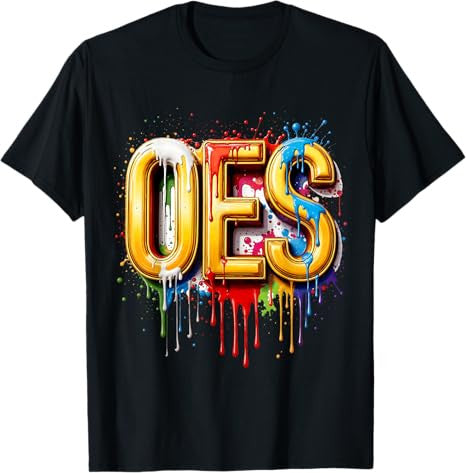 OES WaterColor Dripping water paint Order the Eastern Star T-Shirt