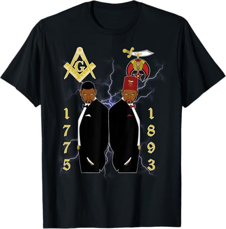 Shriners 1893 Masons 1775 Shrine PHA Mason Brothers Masonic T-Shirt