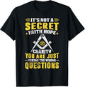 Faith Hope Charity Masonic Freemason Square and Compass T-Shirt