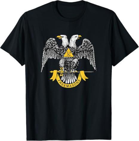 Scottish Rite 32nd Degree Eagle - Freemason Men's Gift T-Shirt
