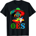 OES Black Sister Floppy Hat Eastern Star Women's Equality T-Shirt