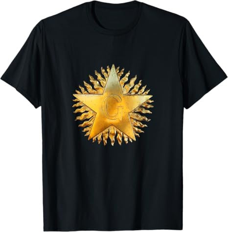 Masonic Blazing star symbol - Scottish rite Freemasonry T-Shirt