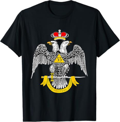 33rd Degree Mason T Shirt Masonic Tee Scottish Rite Down T-Shirt