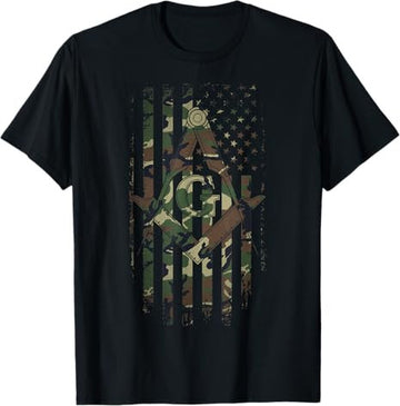 Masonic American Flag Square and Compass - Freemason T-Shirt T-Shirt