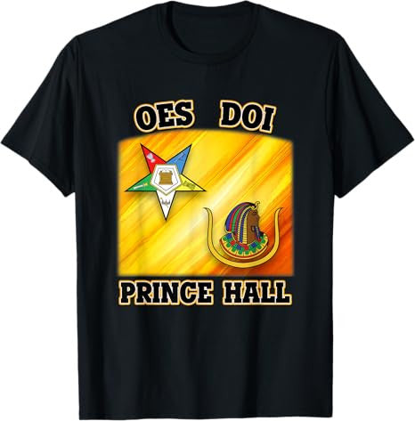 OES DOI Order Eastern Star Daughters of Isis Prince Hall PHA T-Shirt