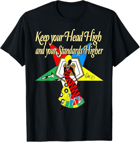 Order Of The Eastern Star Pride OES Keep Your Head High Diva T-Shirt