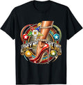 They Ain't Us OES Pearl High Heels Platform Red Sisters T-Shirt