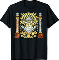 freemason Tee Watercolour Illustration Mysterious Illuminati T-Shirt