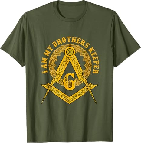 Brother Keepers Protect Compass Masonic Gift T-Shirt - FUKAMASONIC