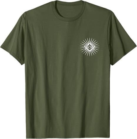 Freemason Symbol All Seeing Eye Masonic Square Compass Logo T-Shirt - FUKAMASONIC
