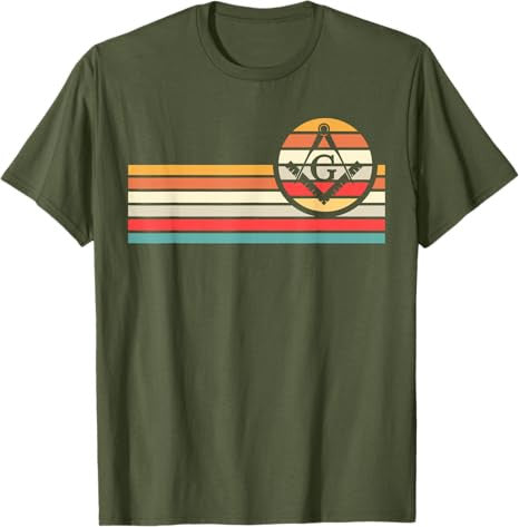 Freemason Masonic Fraternal Freemasonry Square Compass T-Shirt - FUKAMASONIC