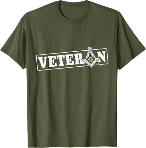 Mason Veteran Freemason Masonic Veterans Day T-Shirt - FUKAMASONIC