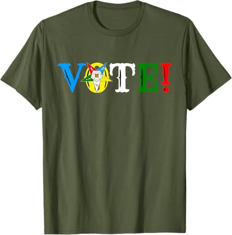 OES VOTE Star Sisters Beautiful Order of the Eastern Star T-Shirt - FUKAMASONIC
