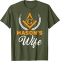 Mason's Wife Freemason Masonic Fraternal Freemasonry T-Shirt - FUKAMASONIC