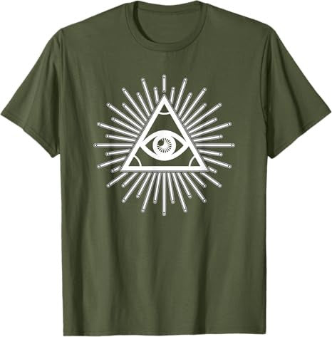 The All Seeing Eye - conspiracy, Freemasonry or Illuminati T-Shirt - FUKAMASONIC
