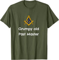 Grumpy old Past Master Funny Freemason symbol masonic lodge T-Shirt - FUKAMASONIC