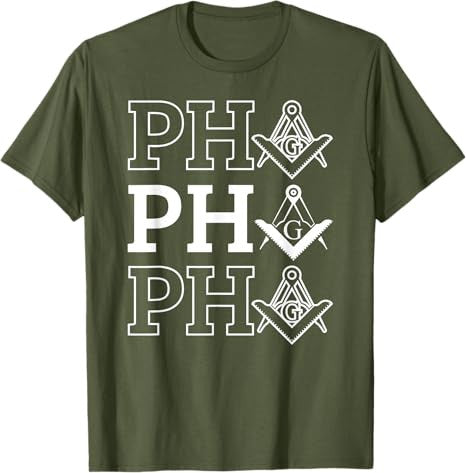 PHA Prince Hall Affiliated Masonic Square & Compass Freemason T-Shirt - FUKAMASONIC