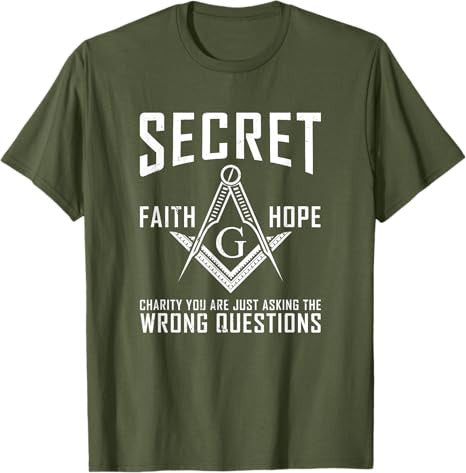 Its Not A Secret Masonic Master Square And Compass Freemason T-Shirt - FUKAMASONIC