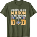Call me Dad Masonic Dad Father's Day Gift Freemason T-Shirt - FUKAMASONIC