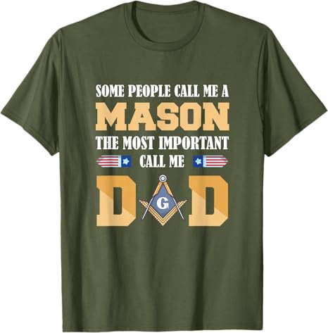 Call me Dad Masonic Dad Father's Day Gift Freemason T-Shirt - FUKAMASONIC