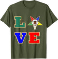 OES Love Sister Order of the Eastern Star Parents' Christmas T-Shirt - FUKAMASONIC